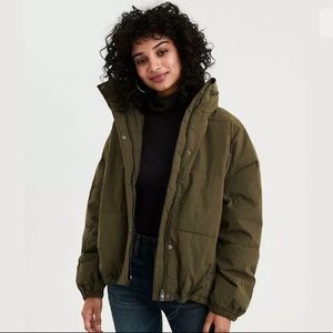 American Eagle Dolman Sleeve Puffer Jacket